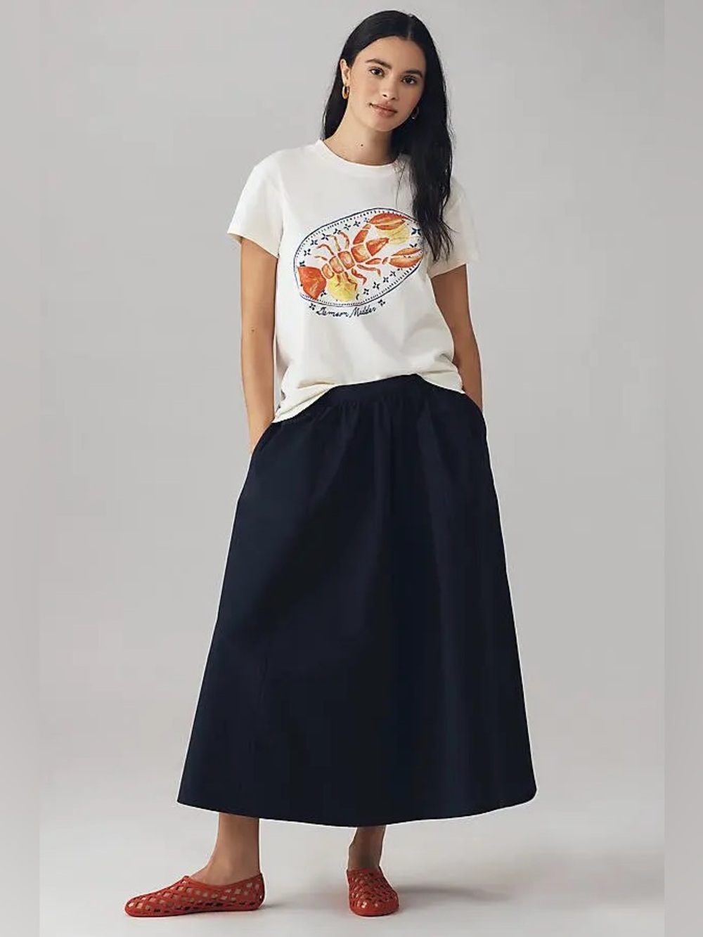 NWT Damson Madder x Anthropologie lobster graphic tee